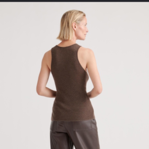 QUINCE Featherweight Cashmere Ribbed Tank Size XS - Picture 5 of 9